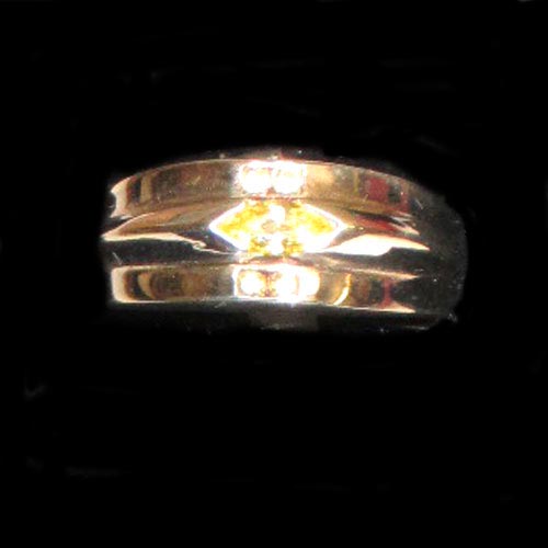 Imagen anillo plata diseño y circonitas