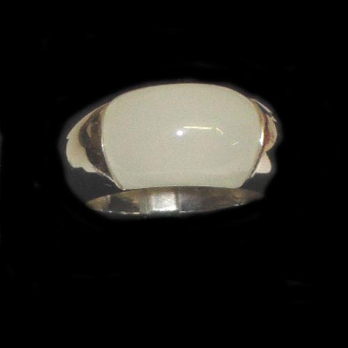 Imagen anillo plata diseño y circonitas