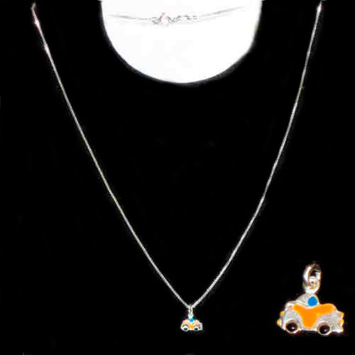 Gargantilla plata esmalte infantil
