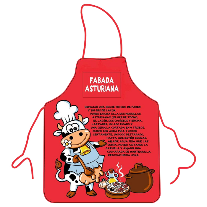 delantal recuerdo Asturias