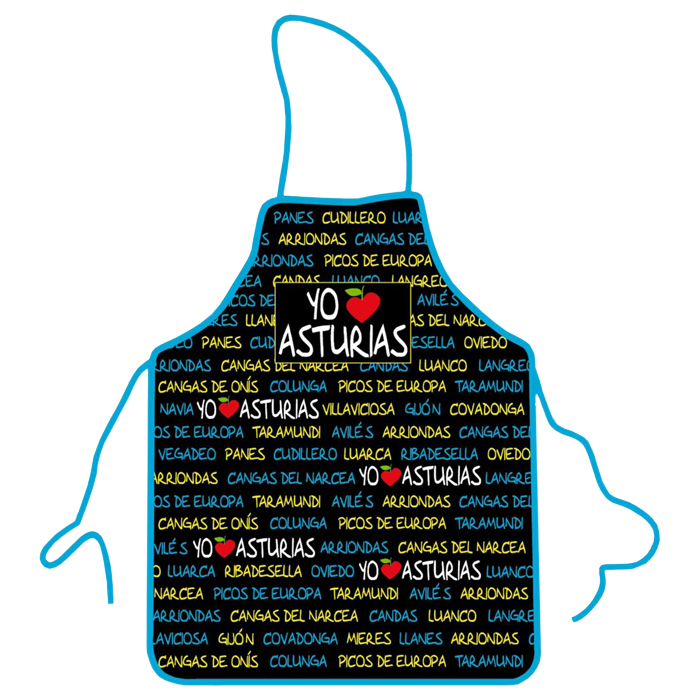 delantal recuerdo Asturias