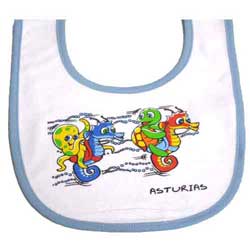 babero tela infantil asturias