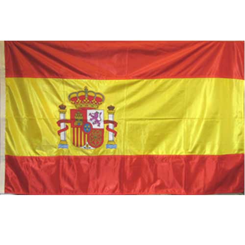 Bandera oficial bordada España