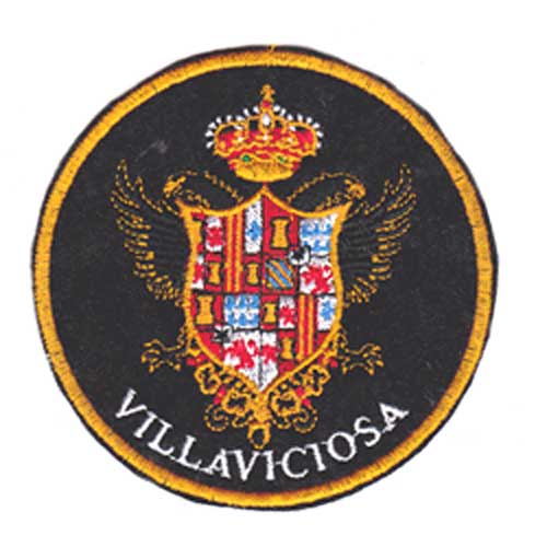 parche tela bordado escudo Villaviciosa