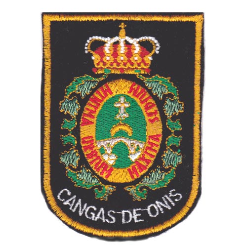 parche tela bordado escudo Cangas de Onís