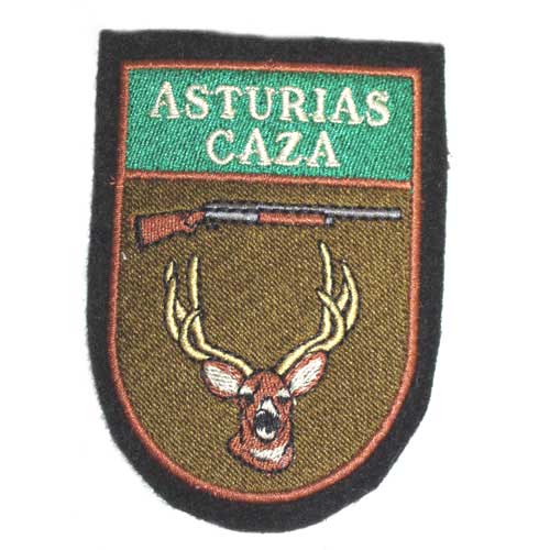 Parche tela bordado caza Asturias