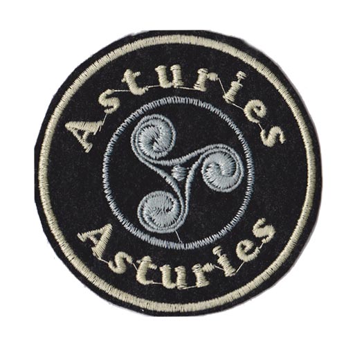 Parche bordado Asturies trisquel