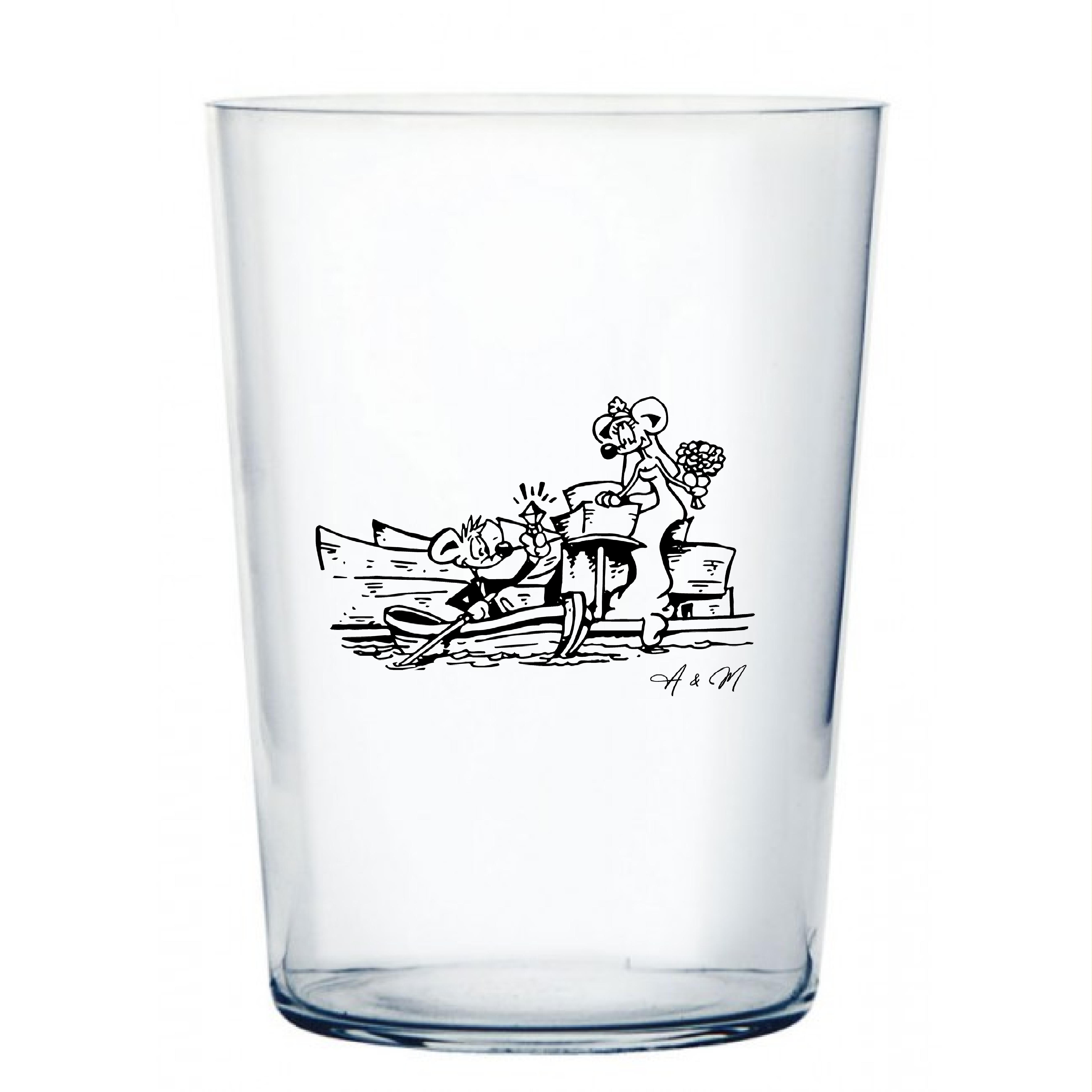 Imagen vaso sidra personalizado serigrafiado