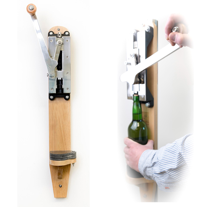 imagen descorchador de pared acero inoxidable