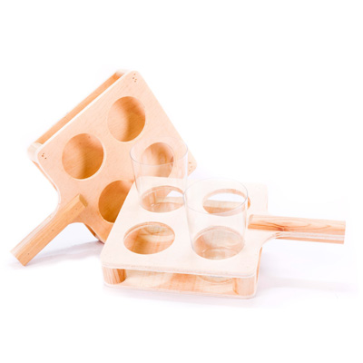 Raqueta para vasos de sidra
