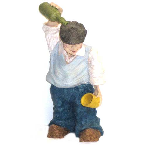 imagen figura escanciador cerámica con madreñas