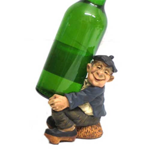  Imagen portador botella de sidra o vaso sentado 