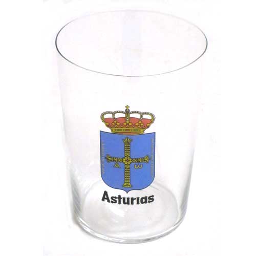 Imagen vaso sidra calca escudo de Asturias