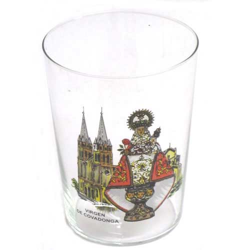 Imagen vaso sidra calca Virgen de Covadonga