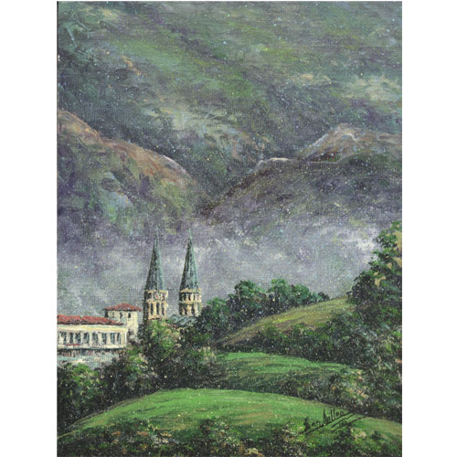 Oleo original Millan - lugares Asturias 3 Oleo original Millan - lugares Asturias 3