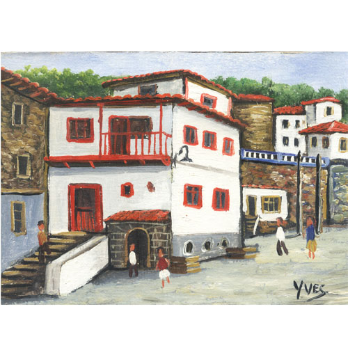 Oleo original Cudillero Ives 1