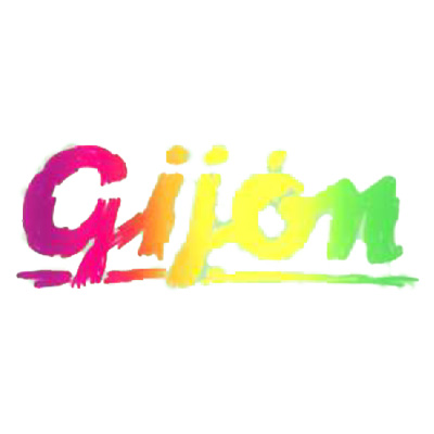 Pegatina Gijón colores