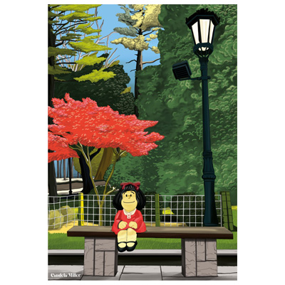 Póster Parque San Francisco Oviedo Póster Parque San Francisco Oviedo