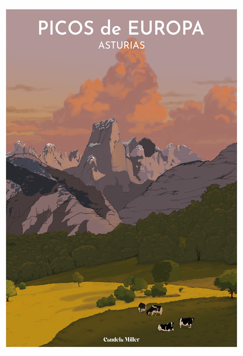Póster Picos de Europa - Naranjo de Bulnes Póster Picos de Europa - Naranjo de Bulnes