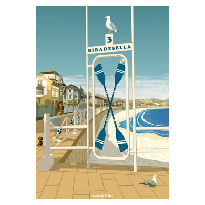 Póster Ribadesella Playa de Santa Marina Póster Ribadesella Playa de Santa Marina