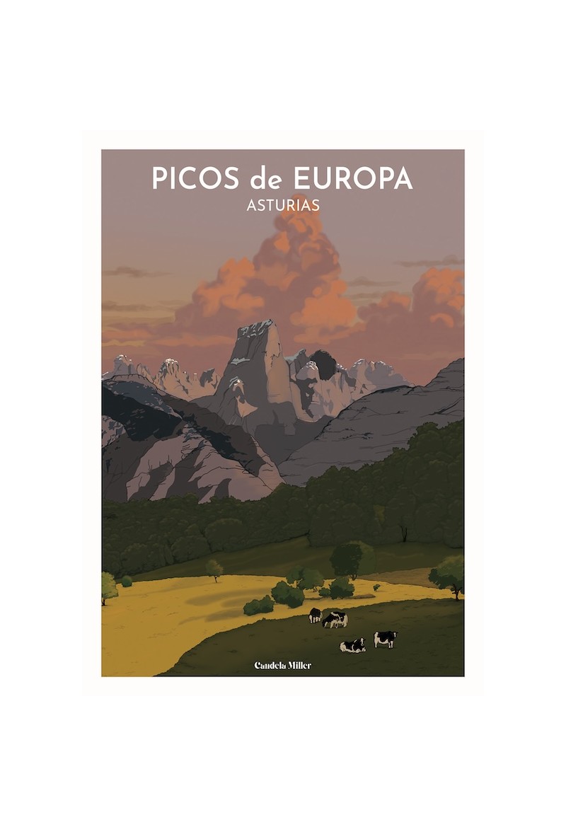Postal Picos de Europa - Naranjo de Bulnes