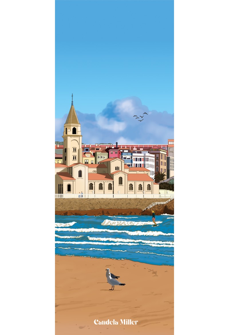 Marcapáginas Iglesias San Pedro de Gijón