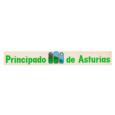Pegatina Letras Principado de Asturias - Logo - Castellano