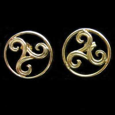  Pendientes trisquel aro grandes 