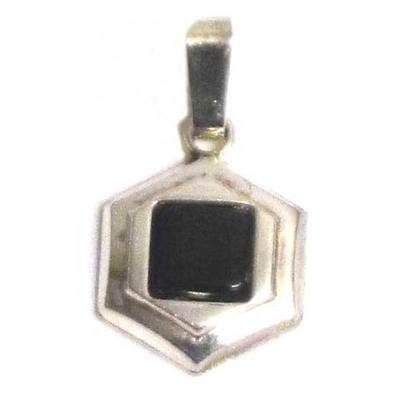  Colgantes plata/azabache diseño - pequeños 