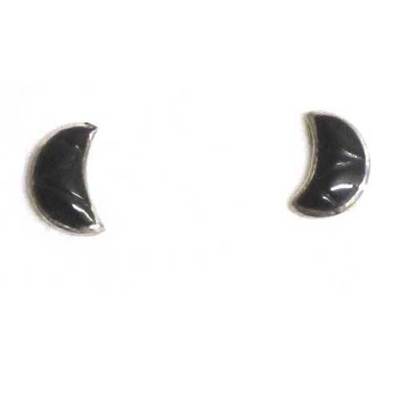  Pendientes plata/azabache presion tallados -varios modelos