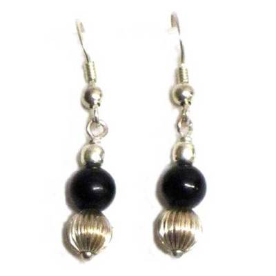  Pendientes plata y azabache colgar - varios modelos