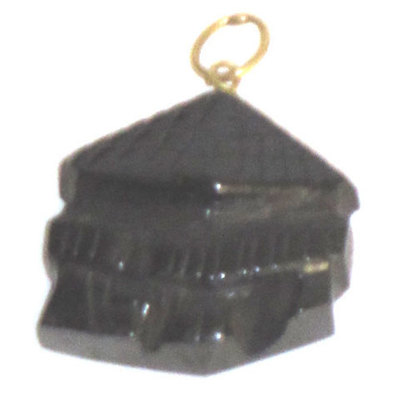 Colgantes hórreo azabache y oro Colgantes hórreo azabache y oro
