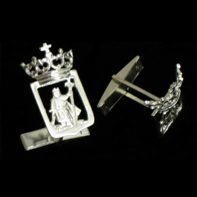  Gemelos escudo de Gijón