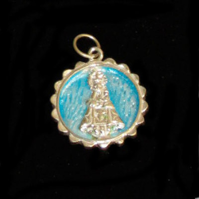 Medalla Virgen Covadonga esmaltada Medalla Virgen Covadonga esmaltada