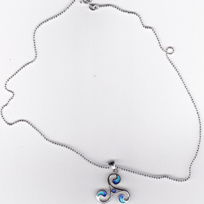 Colgante plata trisquel con con cadena Colgante plata trisquel con con cadena