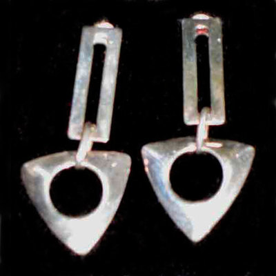  Pendientes plata pesión/colgar diseño