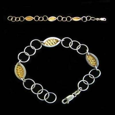 Pulseras plata motivos varios plateado/dorado Pulseras plata motivos varios plateado/dorado
