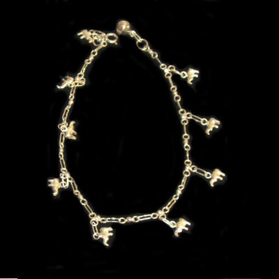  Tobilleras plata 