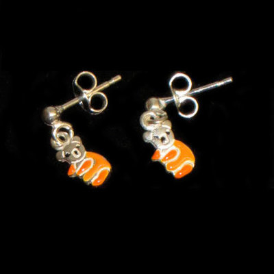  Pendientes infantiles plata y esmaltes - ositos