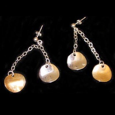  Pendientes plata presión/colgar diseño