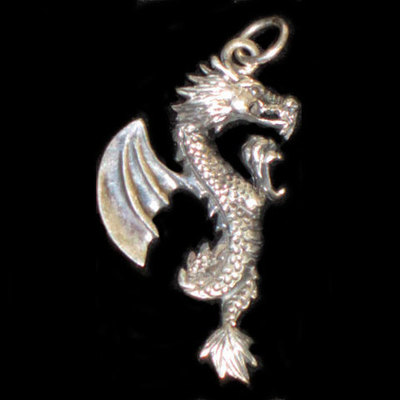 Colgante plata cuélebre grande Colgante plata cuélebre grande