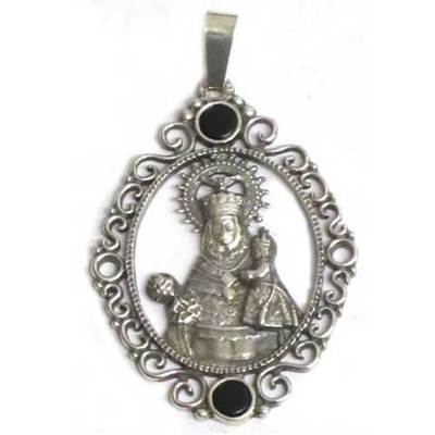  Medalla Virgen Covadonga 2p.azab./plata filigrana 