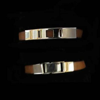 Pulseras caucho y acero pequeñas