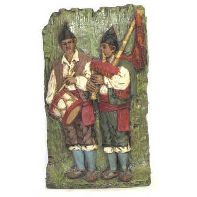  Placa tamborilero/gaitero  para colgar