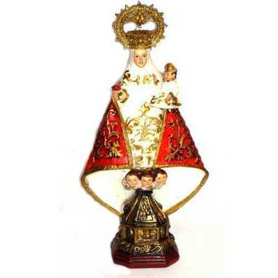  Virgen Covadonga mediana manto rojo