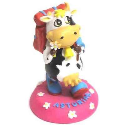  Vaca mochila y bandera 