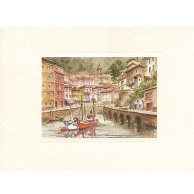 Acuarelas Asturias -Pueblos de la costa - desde el Nalon al Eo Acuarelas Asturias -Pueblos de la costa - desde el Nalon al Eo