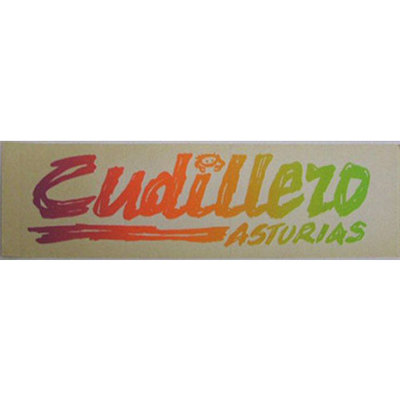 Pegatina letras de Cudillero