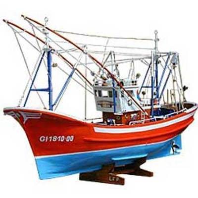 Barco maqueta merlucera