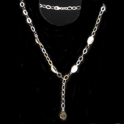Gargantilla plata con circonita color chanpagne Gargantilla plata con circonita color chanpagne